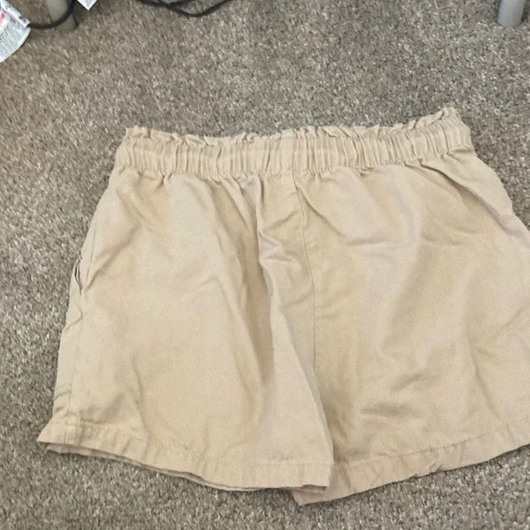 Charlotte Russe pair of two tan and light blue shorts - Picture 7 of 7